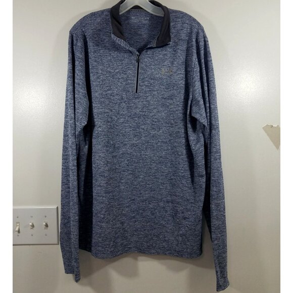 Under Armour Men’s XL 1/4 Zip Pullover Running Shirt HeatGear Threadborne - Picture 1 of 11